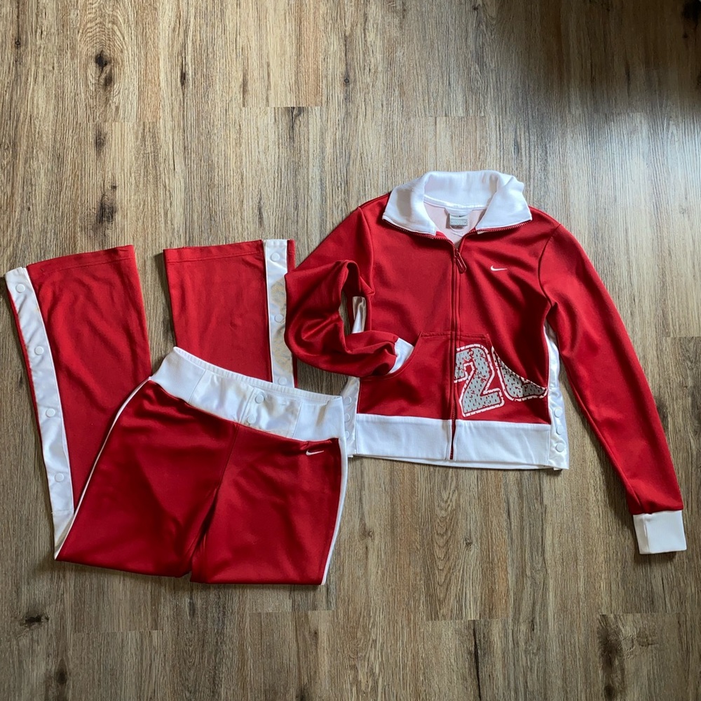 Vintage Red & White Nike Sweatsuit